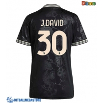 Fotballdrakt Dame Juventus Jonathan David #30 Tredjedrakt 2025-26 Kortermet